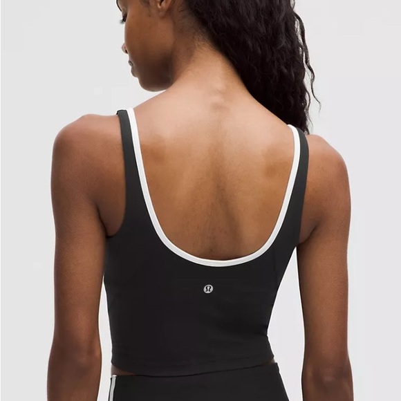 lululemon Align Notched Neck Tank Top with White Trim - Picture 3 of 3